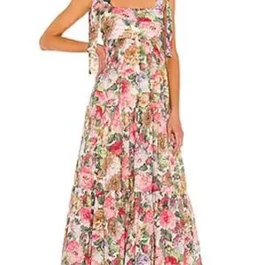 Zimmermann | Dresses | Zimmermann Pink And Green Ruffled Tiered Sundress |  Poshmark